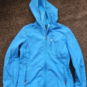 Snozu Vibrant Blue Fleece Rain Jacket